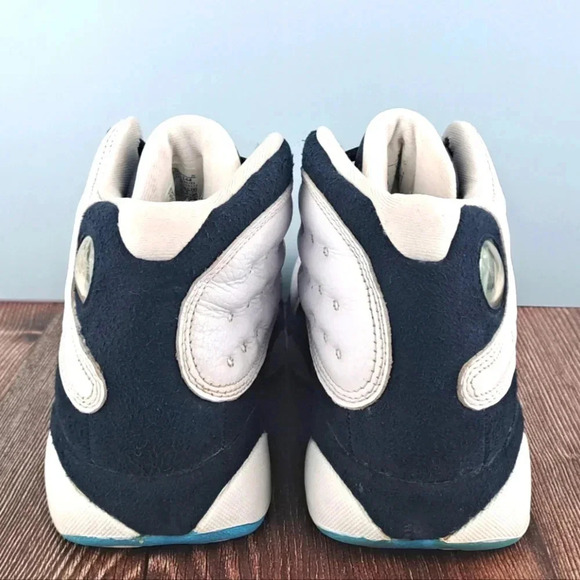 Jordan 13 Retro GS 'Obsidian' sz 6Y White/Obsidian/Dark Powder Blue - Picture 6 of 11